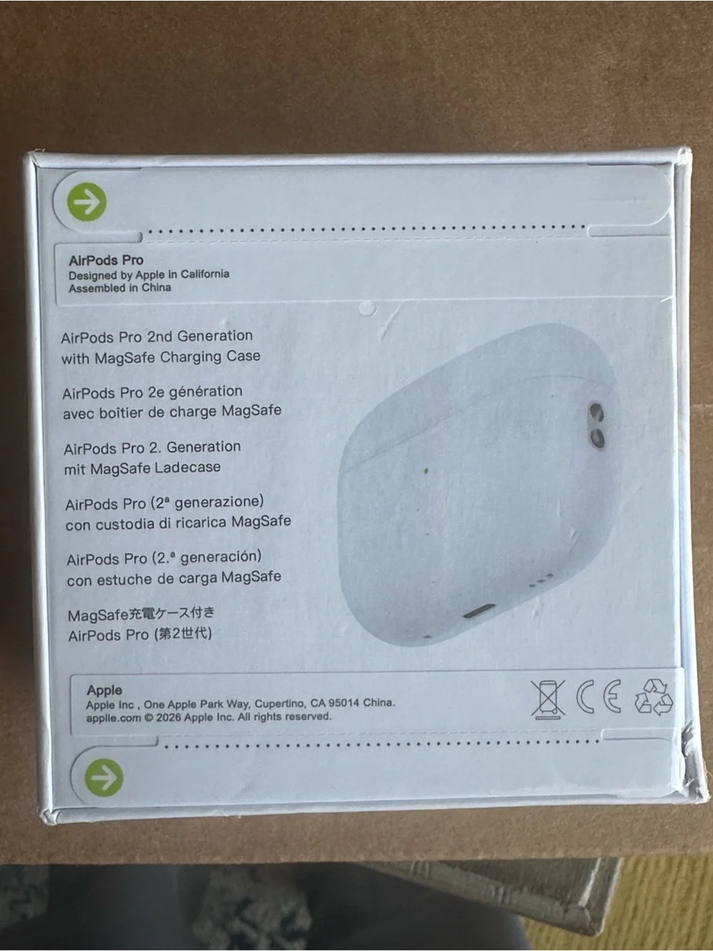 Apple AirPods Pro 2 - White In‑Ear Wireless Earbuds with Noise Control .